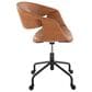 Lumisource Curvo Task Chair with Camel Cushion in Black, , large