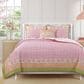 J. Queen Bold Shiloh 2-Piece Twin/Twin XL Quilt Set in Pink, Green and Orange, , large