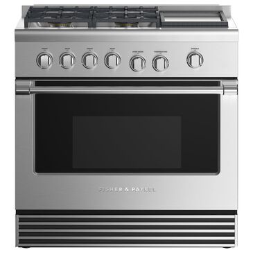 Fisher and Paykel 5.3 Cu. Ft. Free Standing Liquid Propane Gas Range in Stainless Steel, , large
