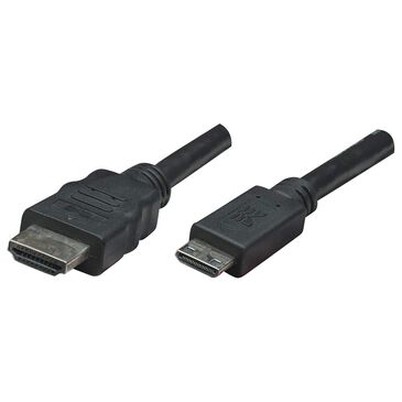 Manhattan 6" High Speed HDMI to Mini HDMI in Black, , large