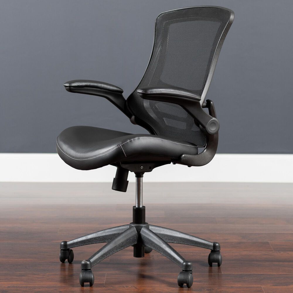 Flash Furniture Swivel Office Chair in Black, , large