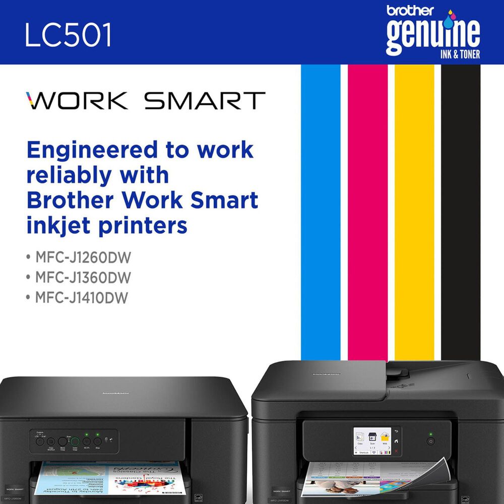 Brother LC501BKS Standard Yield Ink Cartridge in Black, , large