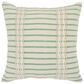 Ashley Rowton 20" Square Throw Pillow in White, Green and Tan, , large