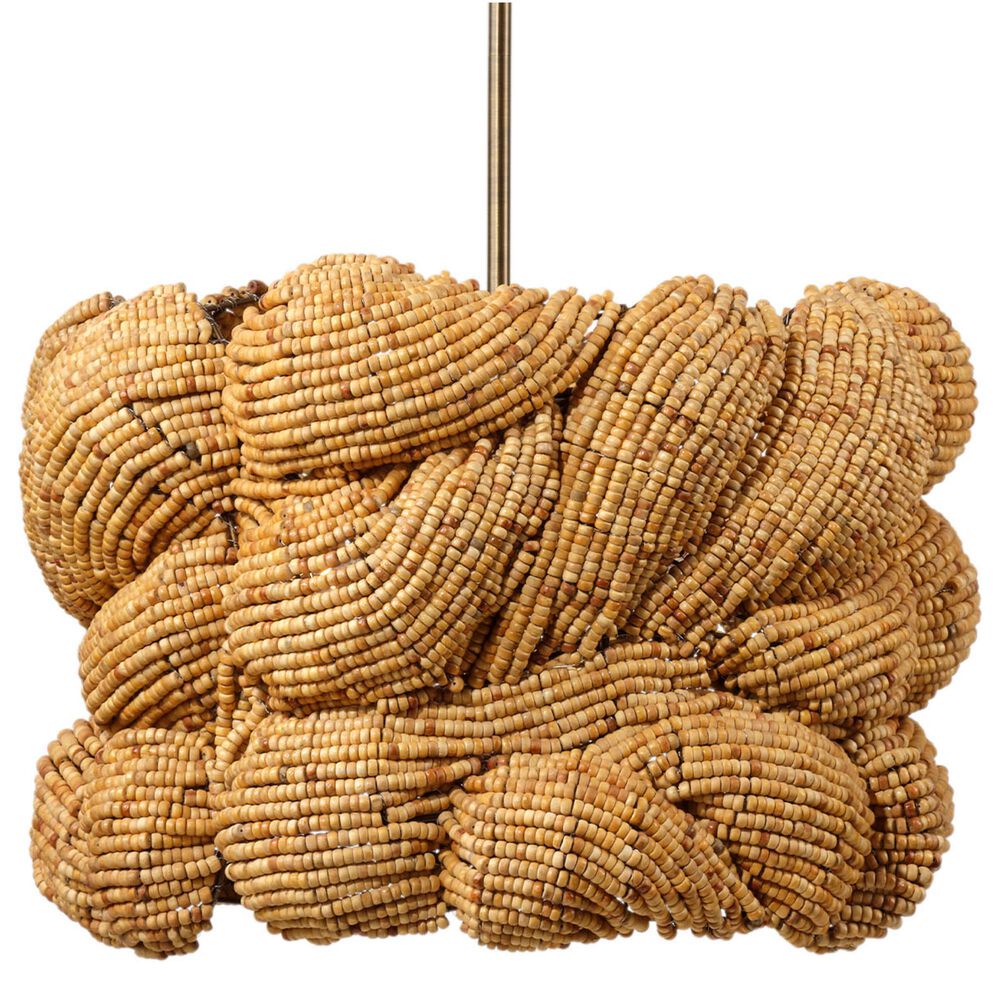Jamie Young Direct Ship Elmont 3-Light Small Chandelier in Natural, , large