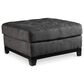 Ashley Reidshire Oversized Accent Ottoman in Steel, , large