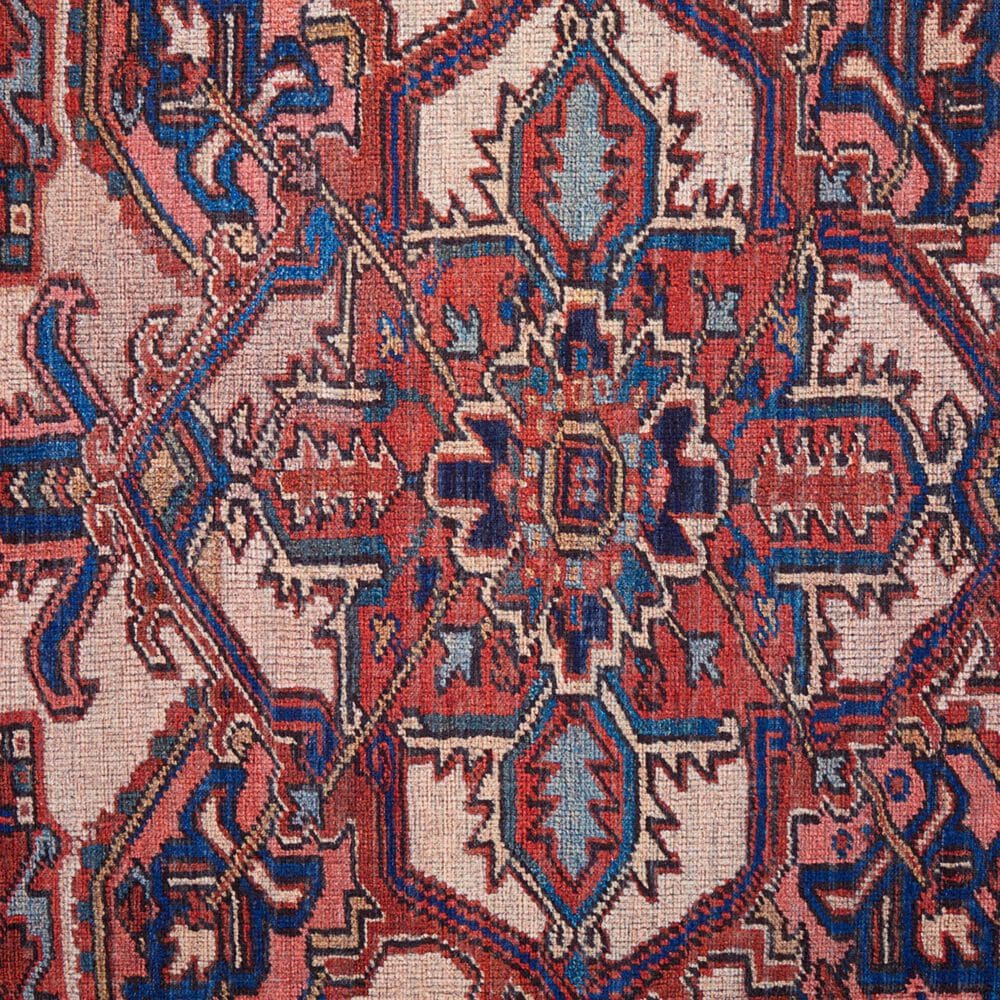 Feizy Rawlins 39HHF 3&#39;11&quot; x 6&#39; Red and Navy Area Rug, , large