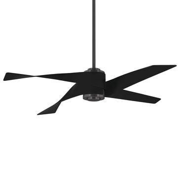 Minka-Aire Artemis IV 64" Ceiling Fan with LED Light and Matte Black Blades in Gun Metal, , large