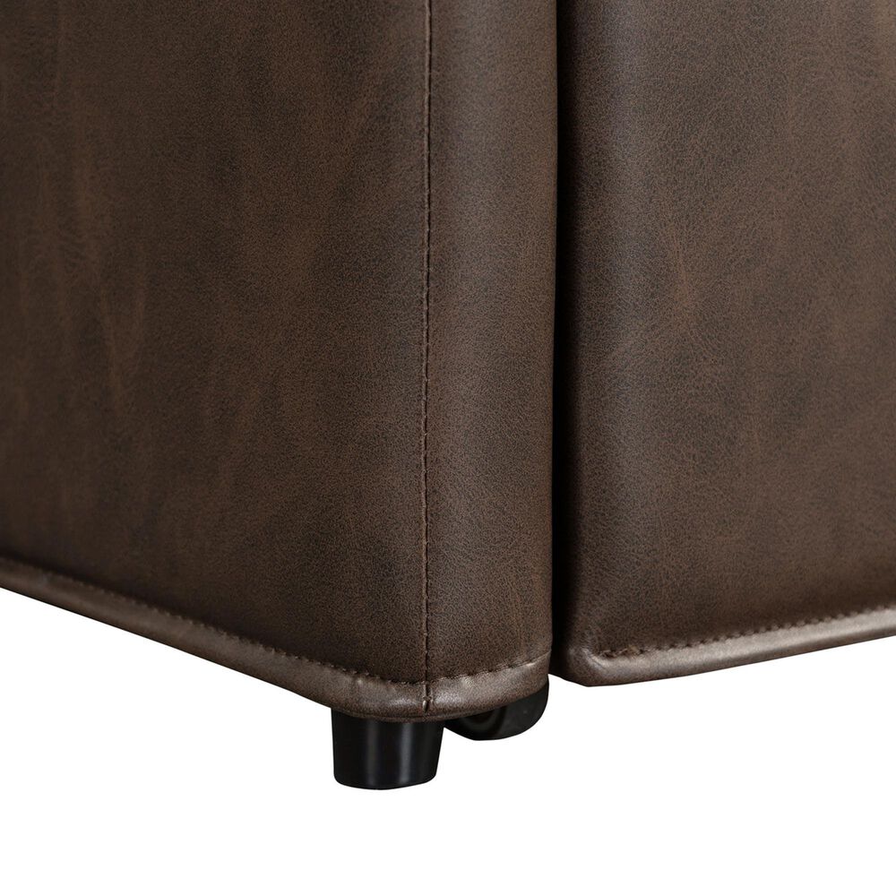 Lifestyle Solutions Hailey Storage Ottoman in Brown, , large