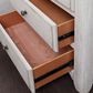 Belle Furnishings Farmhouse Reimagined 3 Drawer Night Stand with Charging Station in White, , large