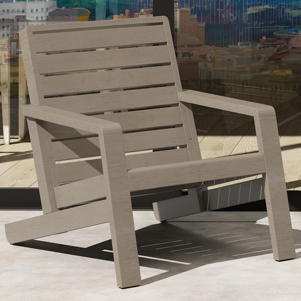 Homestyles Sustain Patio Adirondack Chair in Stain Brown, , large