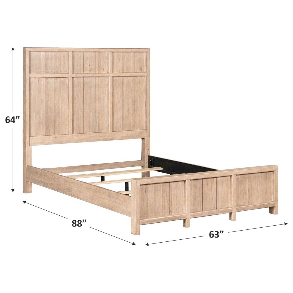 Belle Furnishings Proximity Place Queen Panel Bed in Barley Buff, , large