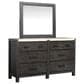 Nicolette Home Plum Creek 4 Piece Queen Upholstered Panel Bedroom Set in Ravenwood Black, , large