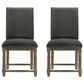 HOMLUX Side Chair with Gray Cushion in Reclaimed Gray (Set of 2), , large