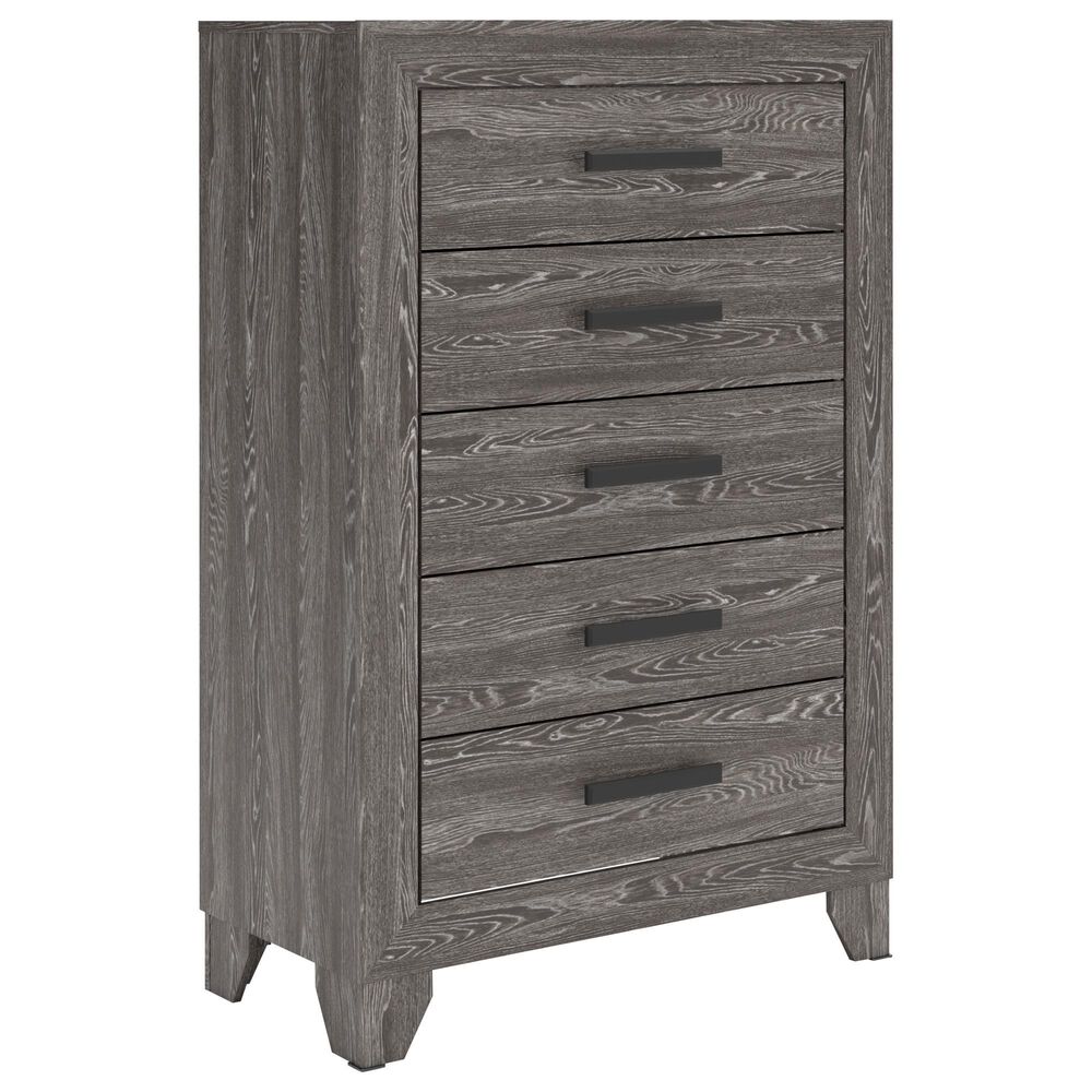 Ashley Sylveri 5-Drawer Chest in Gray, , large