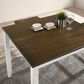 Furniture of America Jamal 5-Piece Counter Height Dining Set in Oak/Sea White, , large