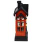 The Gerson Company 10" Lighted Spinning Water Globe Haunted House in Black and Orange, , large