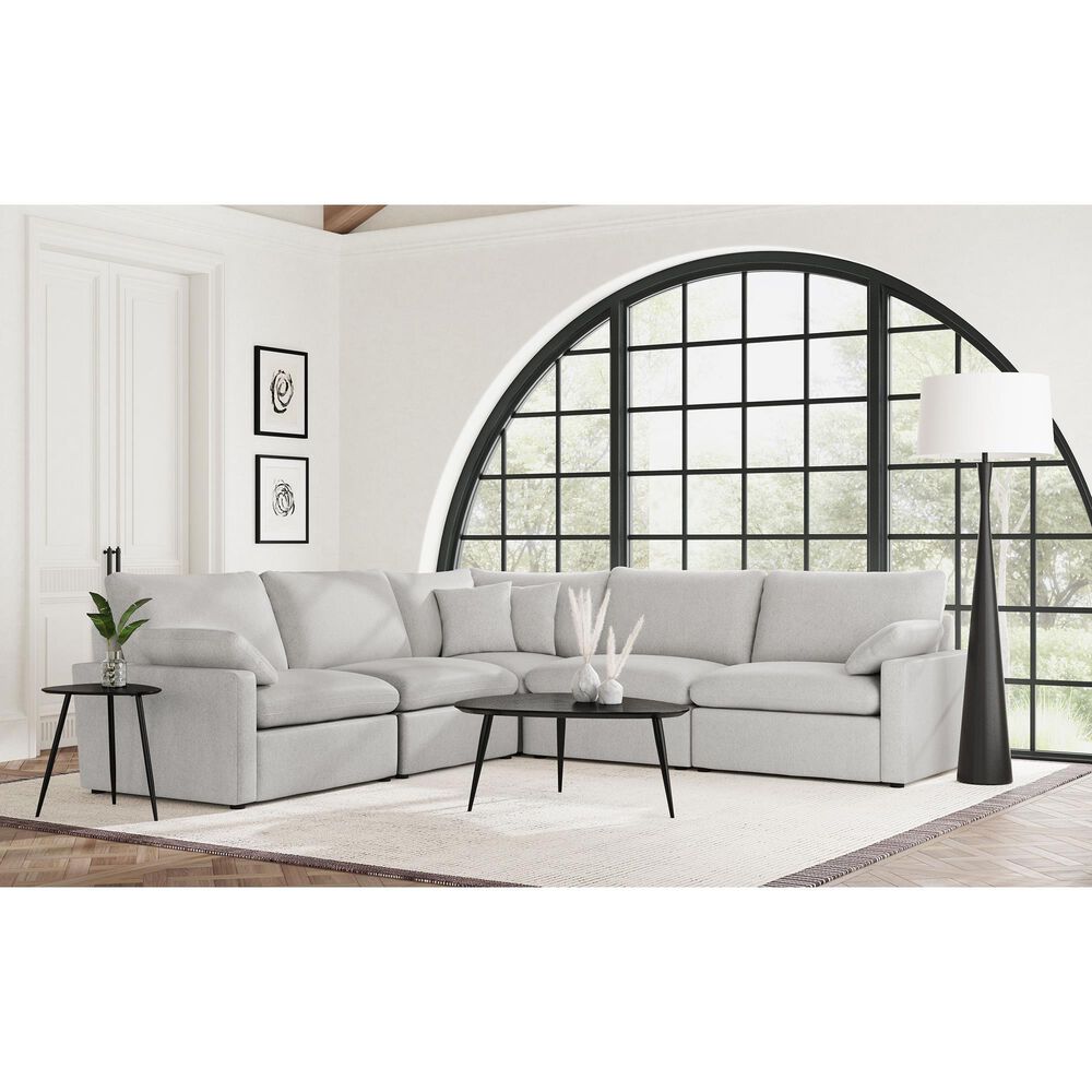 Coaster Collins Modular Armless Chair in Grey, , large