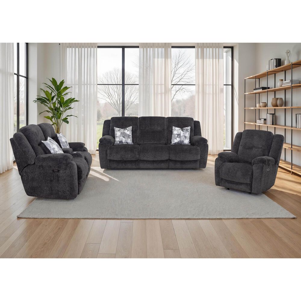 Moore Furniture Heston Manual Rocker Recliner in Graphite, , large