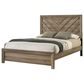 Crown Mark Valor 5-Piece Queen Bedroom Set in Light Brown, , large