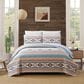 Peking Handicraft Sunset Canyon 3-Piece King Quilt Set in Rich Brown, Blue and Coral, , large