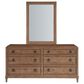 Universal Furniture Griffith Park 6-Drawer Dresser and Mirror in Sienna, , large