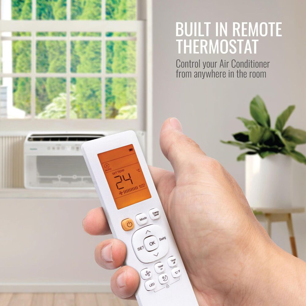 Keystone 10000 BTU Window Mounted Inverter Air Conditioner in White, , large