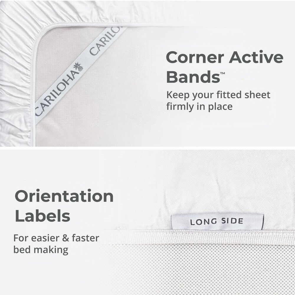 Cariloha Resort 4-Piece Queen Sheet Set in White, , large