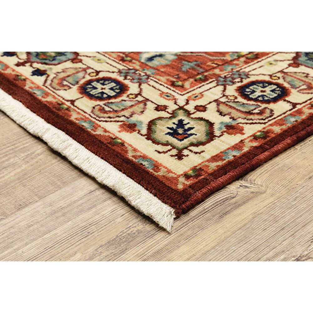 Oriental Weavers Lilihan Medallion 5502C 9&#39;10&quot; x 12&#39;10&quot; Red Area Rug, , large