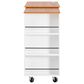 HOMLUX 86" Kitchen Island with Extendable Dining Table in White, , large
