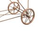 Creative Coop Metal Rolling Laundry Cart with Rack in Copper, , large