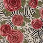 L&R Resources Sinuous Rose Garden 4" Round Multicolor Area Rug, , large