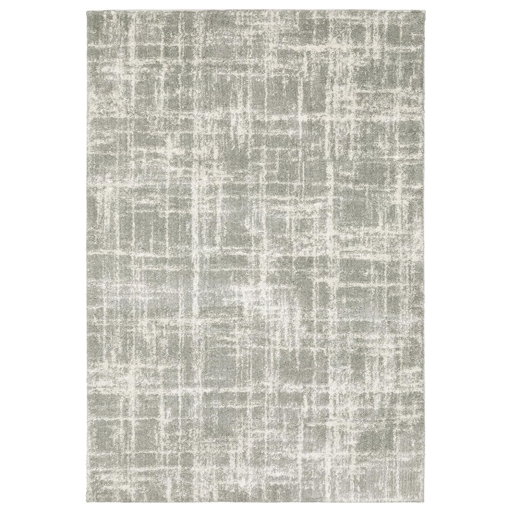 Oriental Weavers Verona Abstract 2"3" x 7"6" Grey Runner, , large