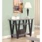 Pacific Landing Higgins V-Shaped Sofa Table in Black and Antique Grey, , large