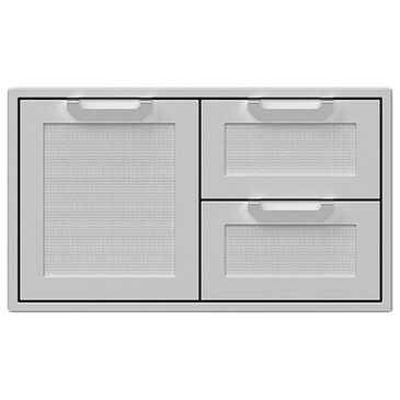 Hestan 36" Outdoor Combo Door in Stainless Steel, , large