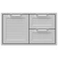Hestan 36" Outdoor Combo Door in Stainless Steel, , large