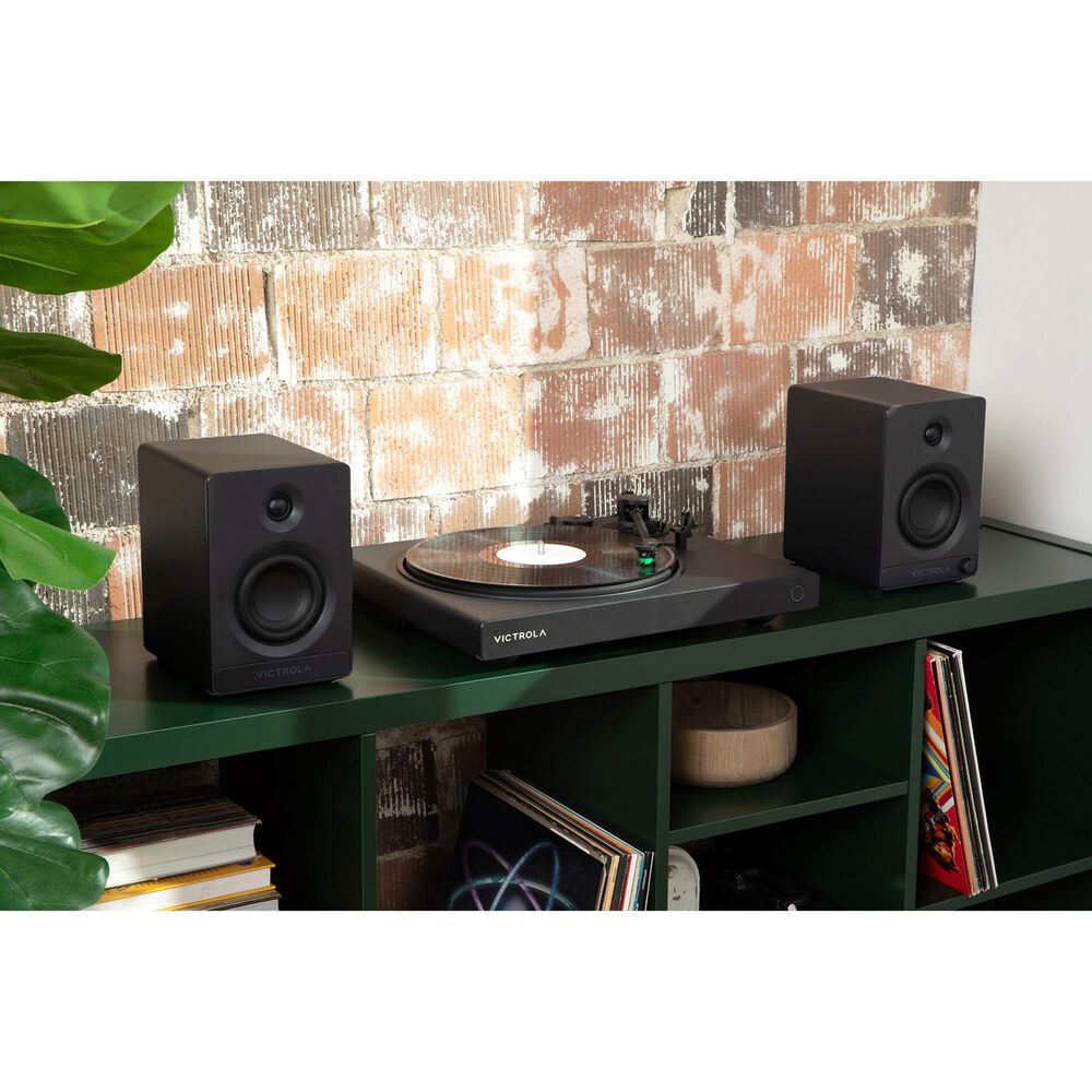 Victrola Wave Bluetooth Turntable with Auracast in Black, , large