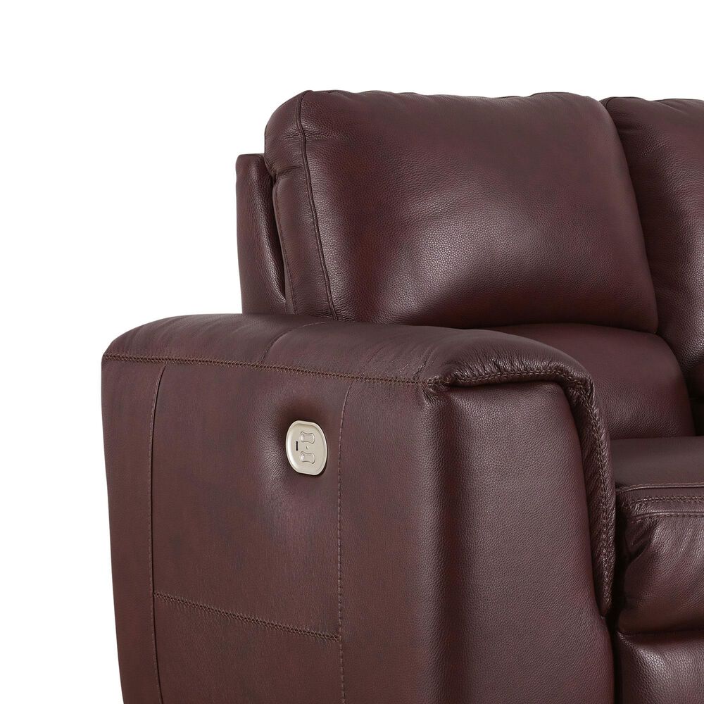Ashley Alessandro Power Reclining Loveseat with Console in Garnet, , large