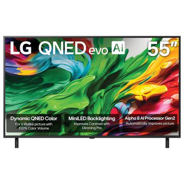 LG 55" Class QNED85A Series evo AI Mini LED 4K Ultra HD in Black - Smart TV, , large