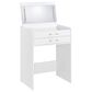 Pacific Landing Danbury 3-Drawer Makeup Vanity Set in White High Gloss, , large