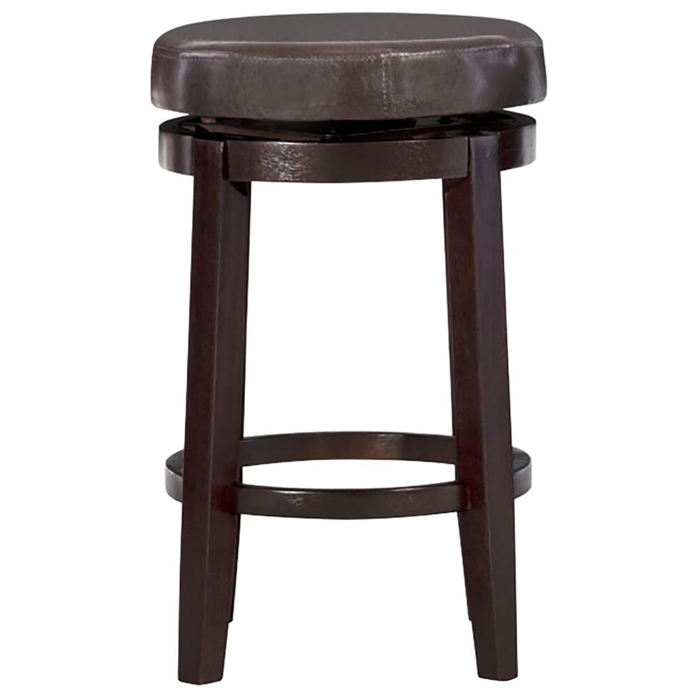 Linden Boulevard Maya Swivel Counter Stool in Brown, , large