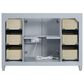 37B Claudine 48" Single Bathroom Vanity in Soft Blue with Glossy White Composite Stone Top and Backsplash, , large