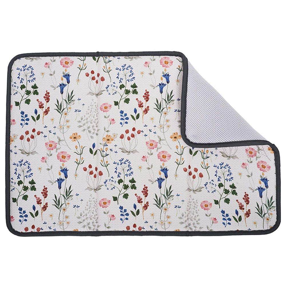 Once Again Home Serenity Floral Drying Mat in Multicolor, , large