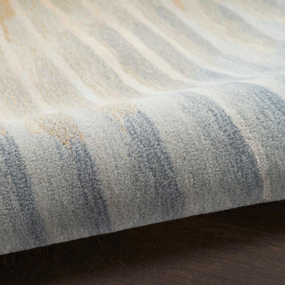 Nourison Prismatic 7&#39;9&quot; x 9&#39;9&quot; Sand, Grey and Gold Area Rug, , large