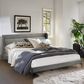Blue River Legend Queen Platform Bed in Gray/Black, , large