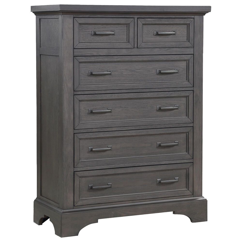 Davis International Prescott 5 Piece King Storage Bedroom Set in Gray Oak, , large