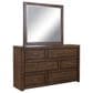 Riva Ridge Modern Loft 4 Piece California King Platform Bedroom Set in Brownstone, , large