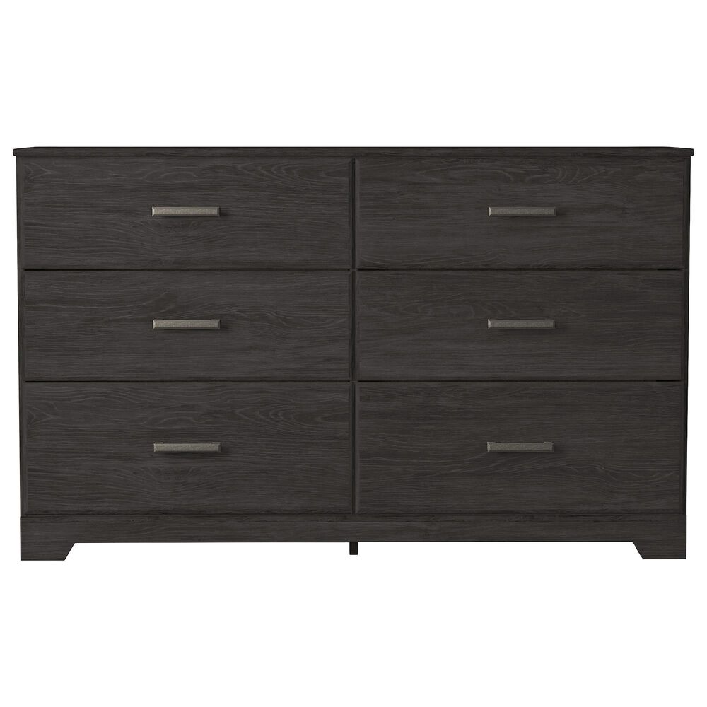 Signature Design by Ashley Belachime 6 Drawer Dresser in Dark Charcoal, , large