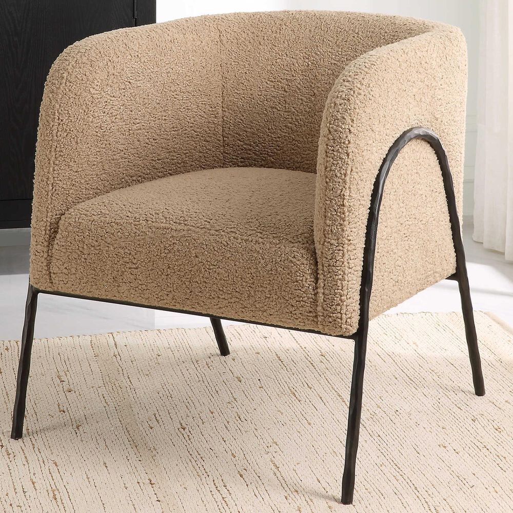 Uttermost Jacobsen Barrel Chair in Latte, , large