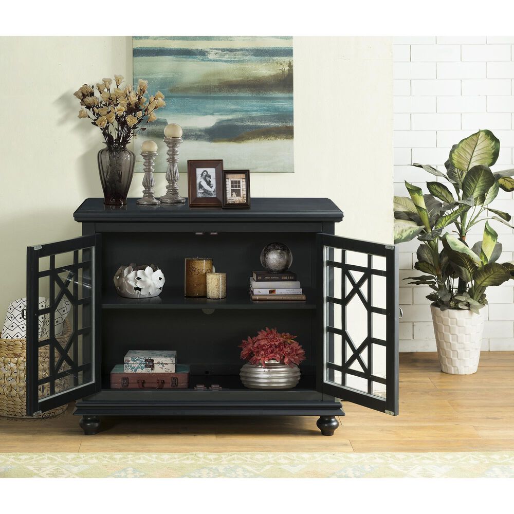 Martin Svensson Home Cassandra Small Spaces TV Stand in Antique Black, , large