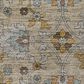Dalyn Rug Company Silk Road Flax, Beige, Copper, Denim, Aloe and Gold 10" x 14" Area Rug, , large